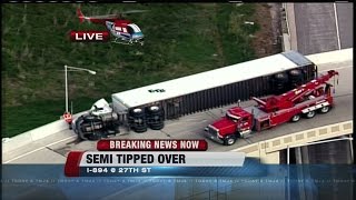 Tipped semi closes I-894 ramp