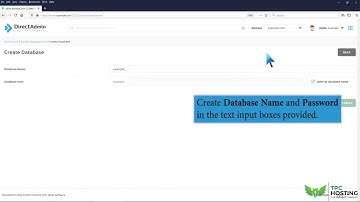How to create a database in DirectAdmin   TPC Hosting