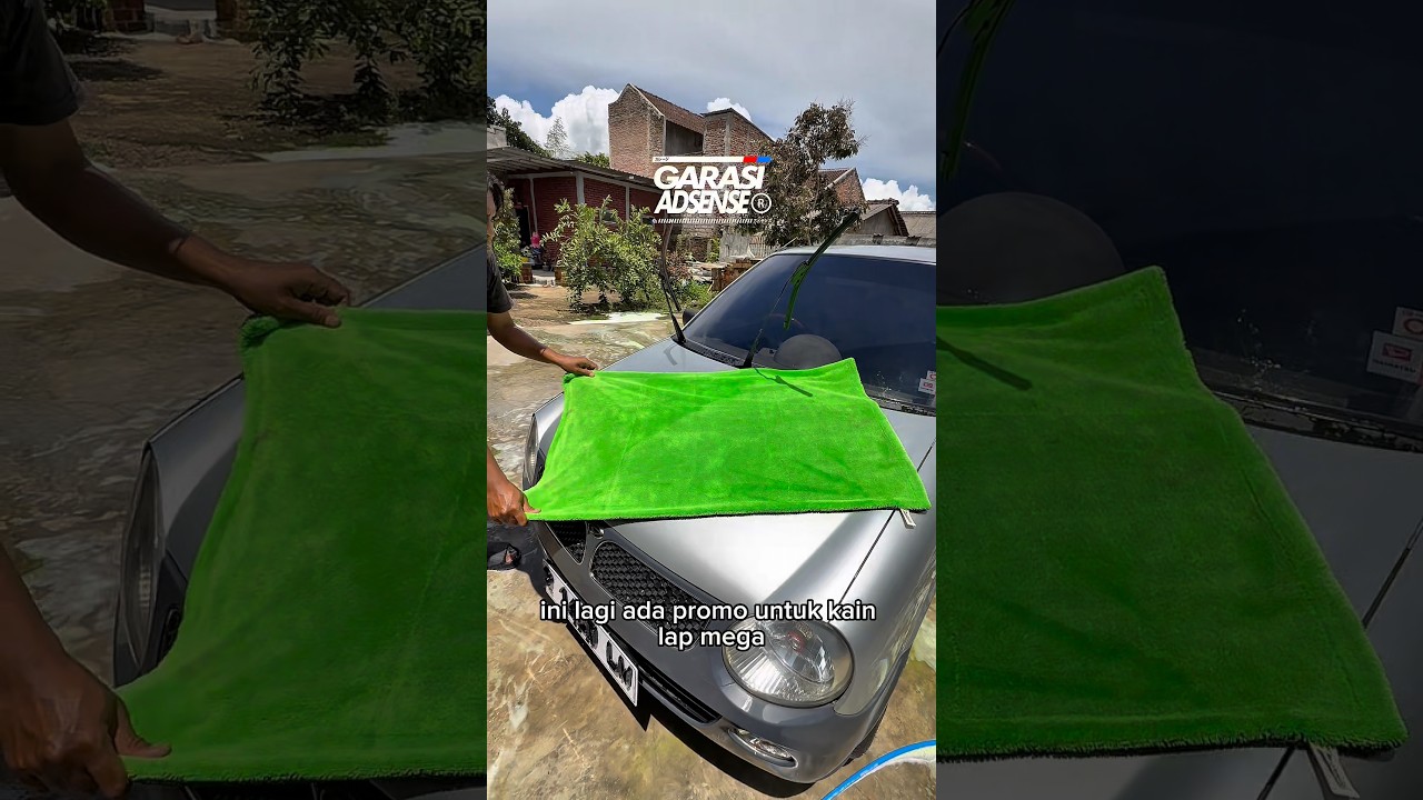 NYOBAIN KAINLAP MICROFIBER JUMBO 2 SISI BOLAK BALIK, SOLUSI TEPAT MENGERINGKAN KENDARAAN 🔥😍