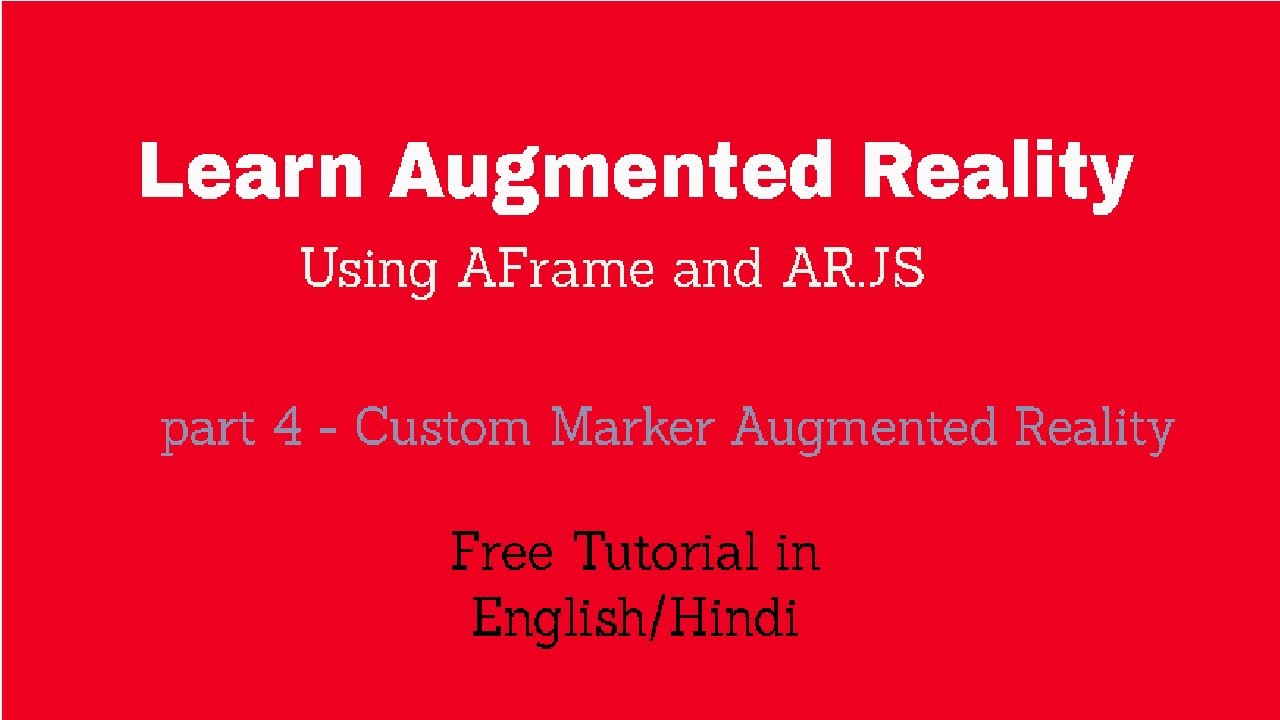 Augmented Reality | Custom Marker Augmented Reality part 4 - YouTube