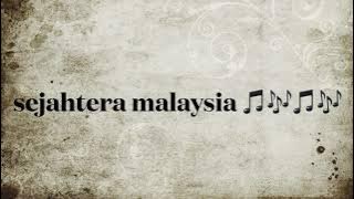 Sejahtera Malaysia minus one with lyrics (piano version)