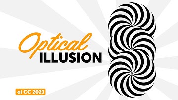Optical Illusion Logo in Illustrator #tutorial