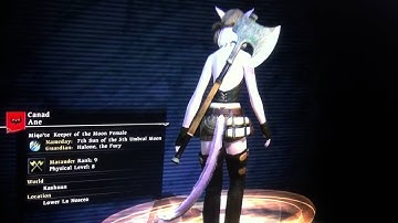 FF XIV - Character Selection screen