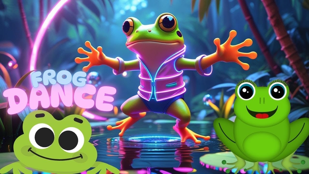 Frog dance song|🐸💃🕺 |crazy frog dance| toddler fun song| Nursery Rhyme ...