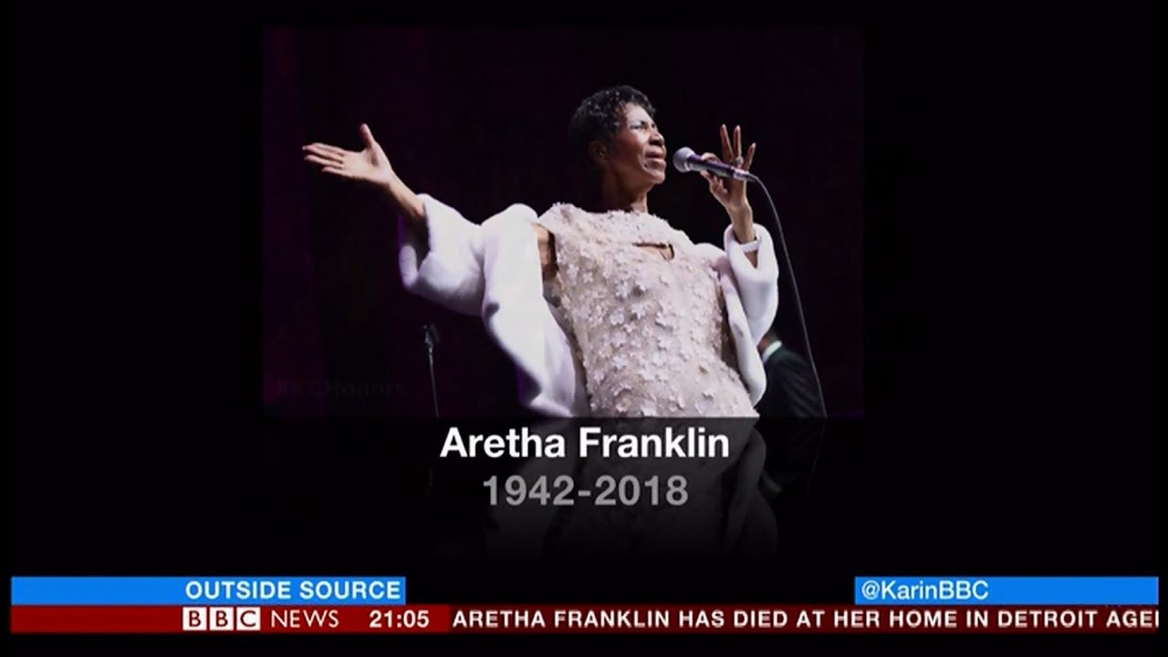 Aretha Franklin passes away (1942 - 2018) (USA) - BBC News - 16th August 2018