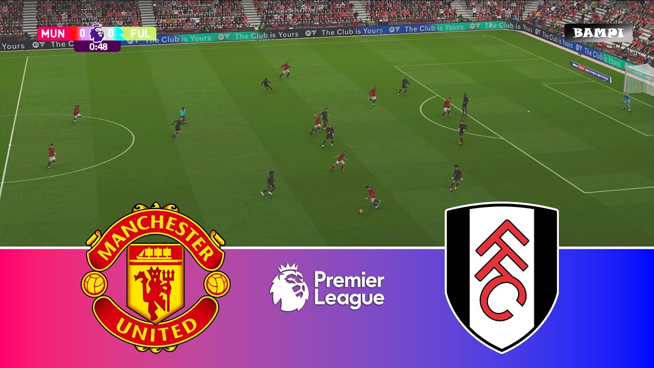 Manchester United vs Fulham - Premier League 2025/26 / Full Match All Goals / PES 21 Gameplay