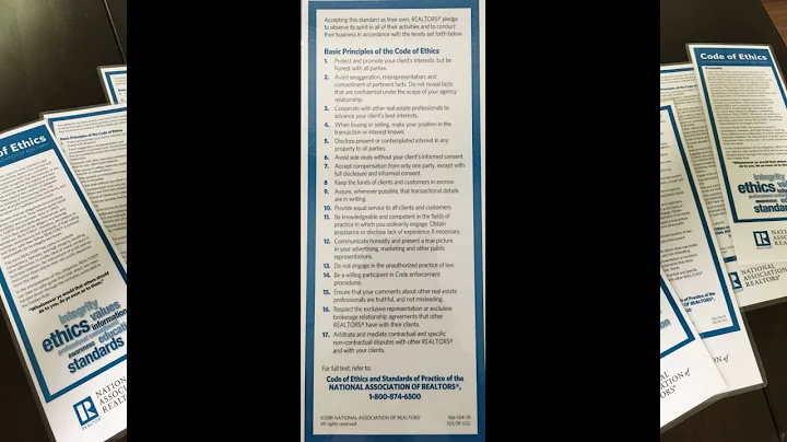Article 2 Code of Ethics - National Association of Realtors