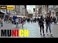 Germany walking tour 2022 munich walking tour  city centre and marienplatz 4kr