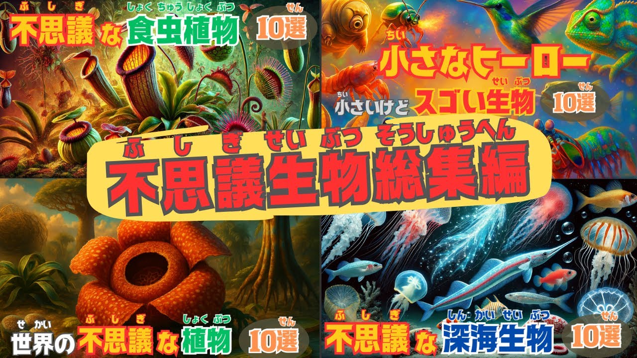 【不思議生物総集編】不思議な生き物や植物達を写真と動画で解説！