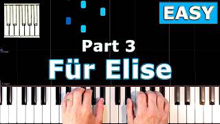 Full Für Elise - Piano Tutorial EASY - Part 3 Update