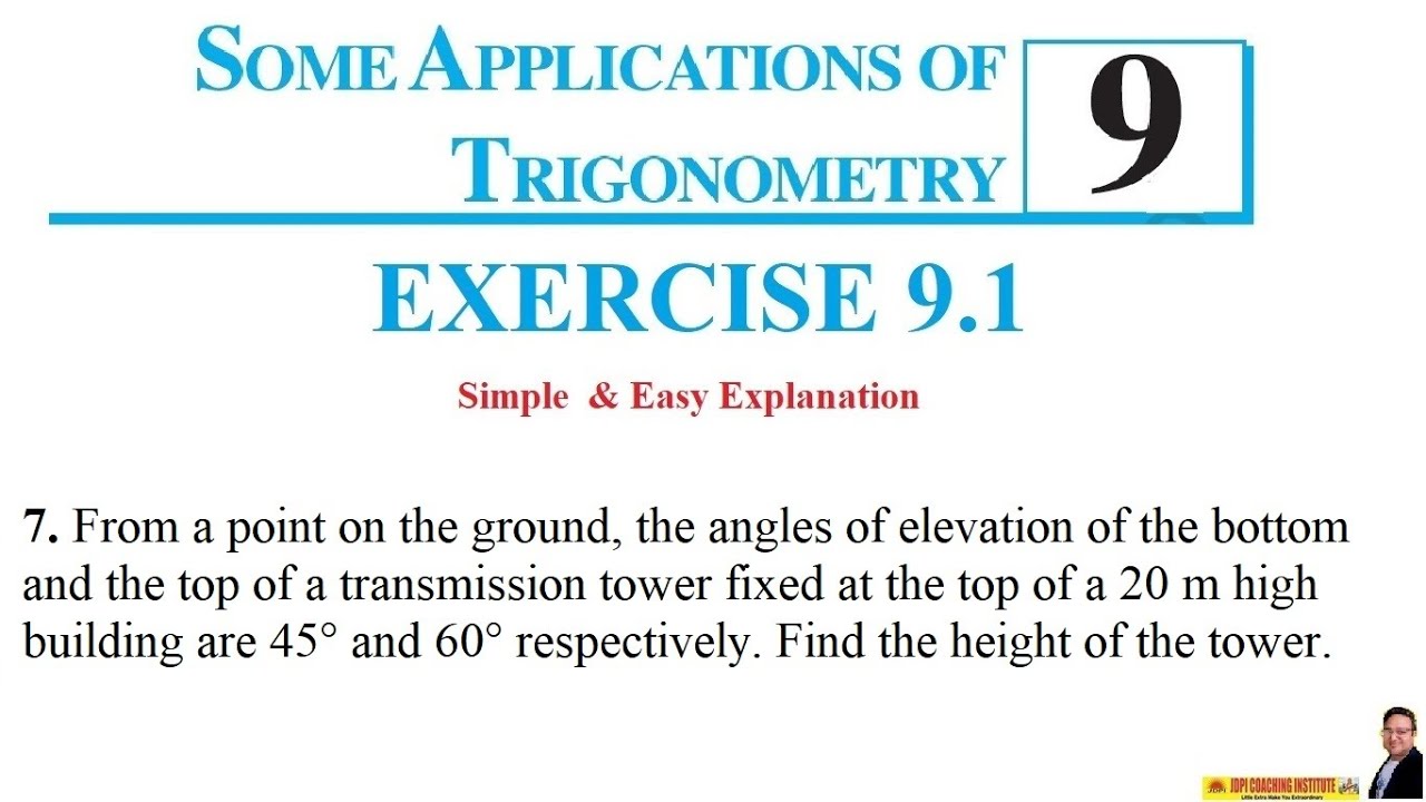 From a point on the ground, the angles of elevation of the bottom and the top of a transmission