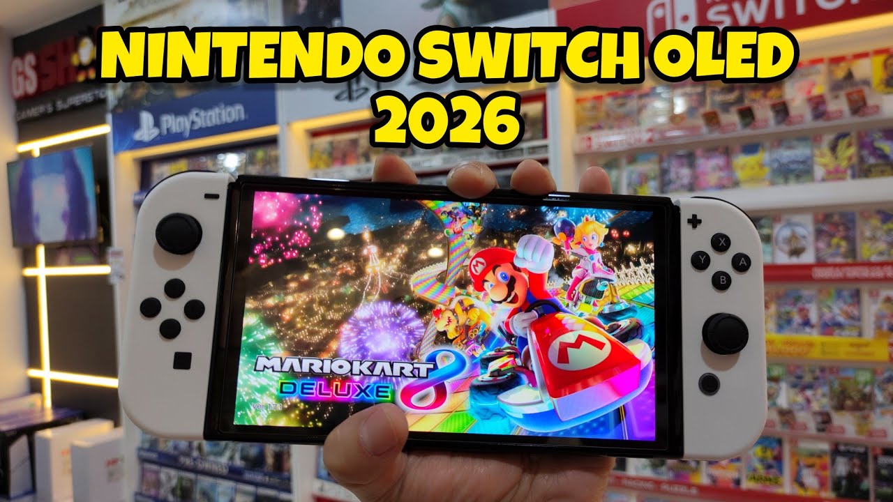 UNBOXING NINTENDO SWITCH OLED DI 2026 + GAME MARIO KART DELUXE - YouTube