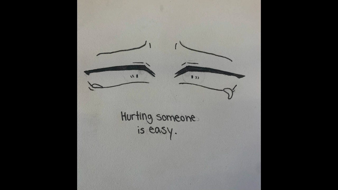 Hurting someone is easy… 