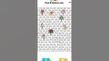 Annoying Puzzle Game  Level 2 // Find 10 Distinct Cat // Game Walk Through // Puzzle Gamer