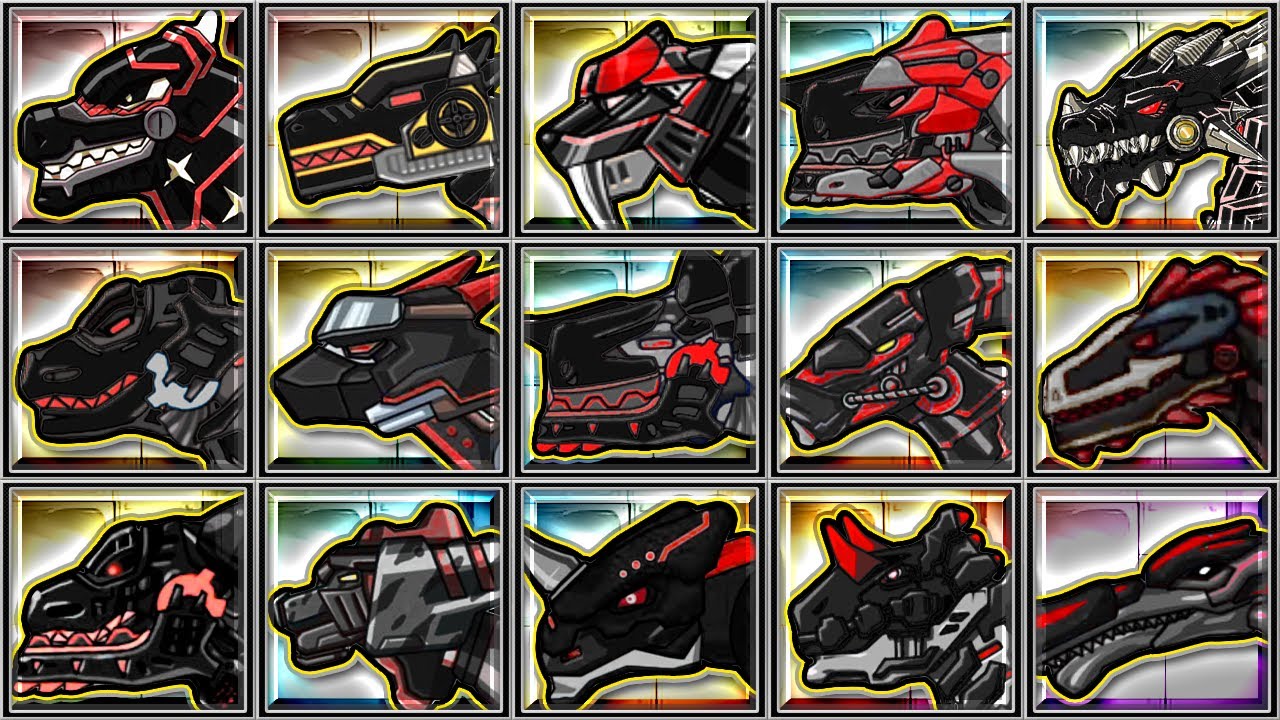 Dino Robot Black Ops Corps - Baryonyx - Euoplo - Parasau - Tyranno Velociraptor - Carnotaurus - Tr28
