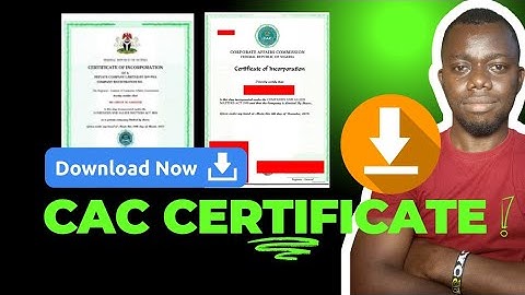CAC e-CERTIFICATE | HOW TO DOWNLOAD OLD CAC Business Registration CERTIFICATE