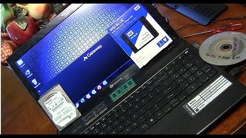 Gateway Laptop NV55C repair and upgrade RAM and HDD