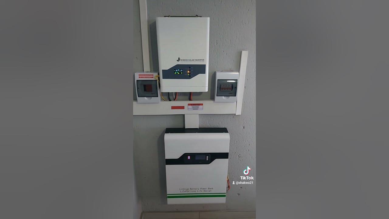 Installation of five star inverter and battery 3.8kwh hybrid system