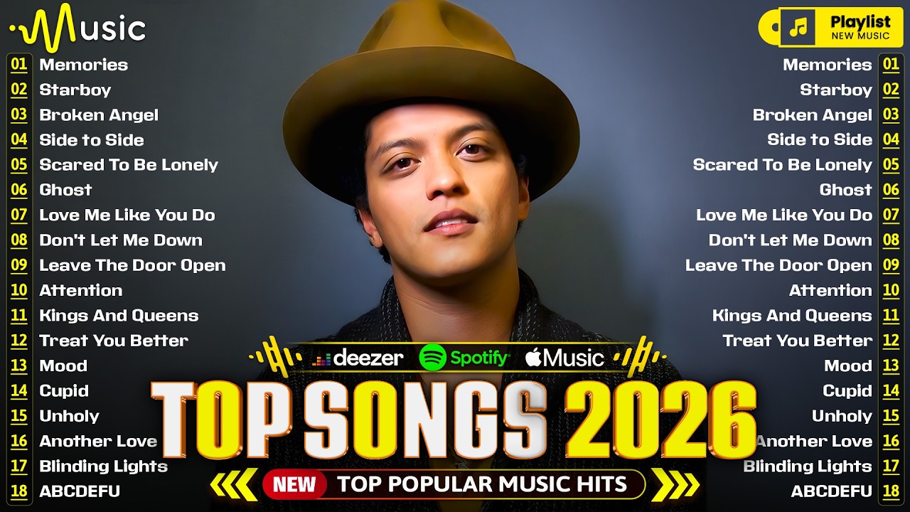 Billboard Top 50 This Week  🥭 Bruno Mars, Selena Gomez, Rihanna, The Weeknd, Maroon 5, Ed Sheeran