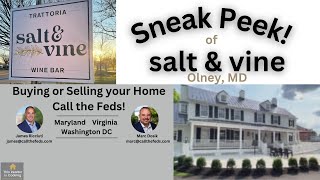 Sneak Peek of Salt & Vine Restaurant in Olney, MD