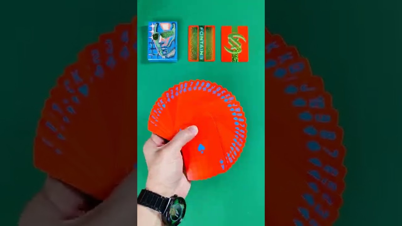 Fontaine Fantasies Green Grid playing cards 