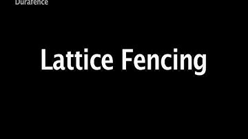 Durafence DIY Installation - Lattice Fencing