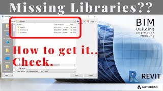 How to get missing Revit Content Library || Install Revit Libraries