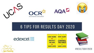 6 TIPS FOR A LEVEL & GCSE RESULTS DAY 2020