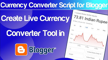 Create Currency Converter Tool in Blogger | Currency Converter Script for Blogger Source Code