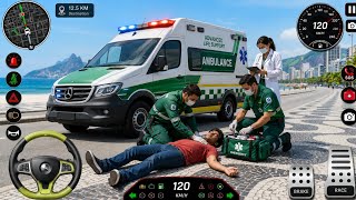 Ambulance City Rescue Simulator 3D Game 911 Us Emergency Ambulance - #ambulancegames  #games #part4 screenshot 4
