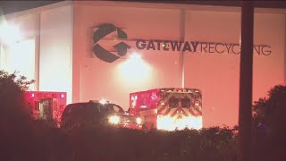 Fire breaks out inside Oregon recycling facility