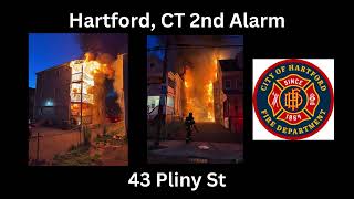 Hartford, CT 2nd Alarm Fire in 3 story MFD Fireground Audio 5/2/25