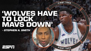 'Timberwolves HAVE to LOCK MAVERICKS DOWN'   Stephen A. Smith on WCF Game 2 | First Take