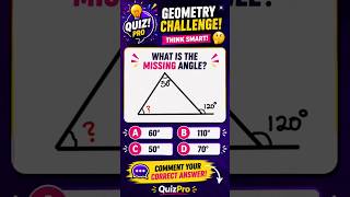 🧠 Only Sharp Minds Can Solve This Geometry Puzzle! 📐 Can You Find the Missing Angle #Shorts #fypシ