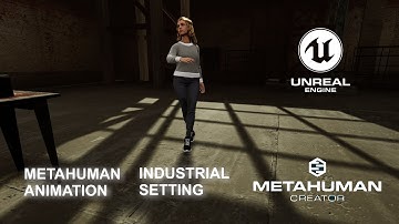 UE4 Metahuman Animation Scene Industrial 1440p 60fps