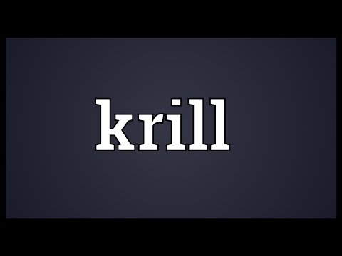 Βίντεο: Τι είναι το κρέας Krill