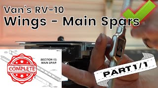 Van's RV-10 Wings - Main Spars