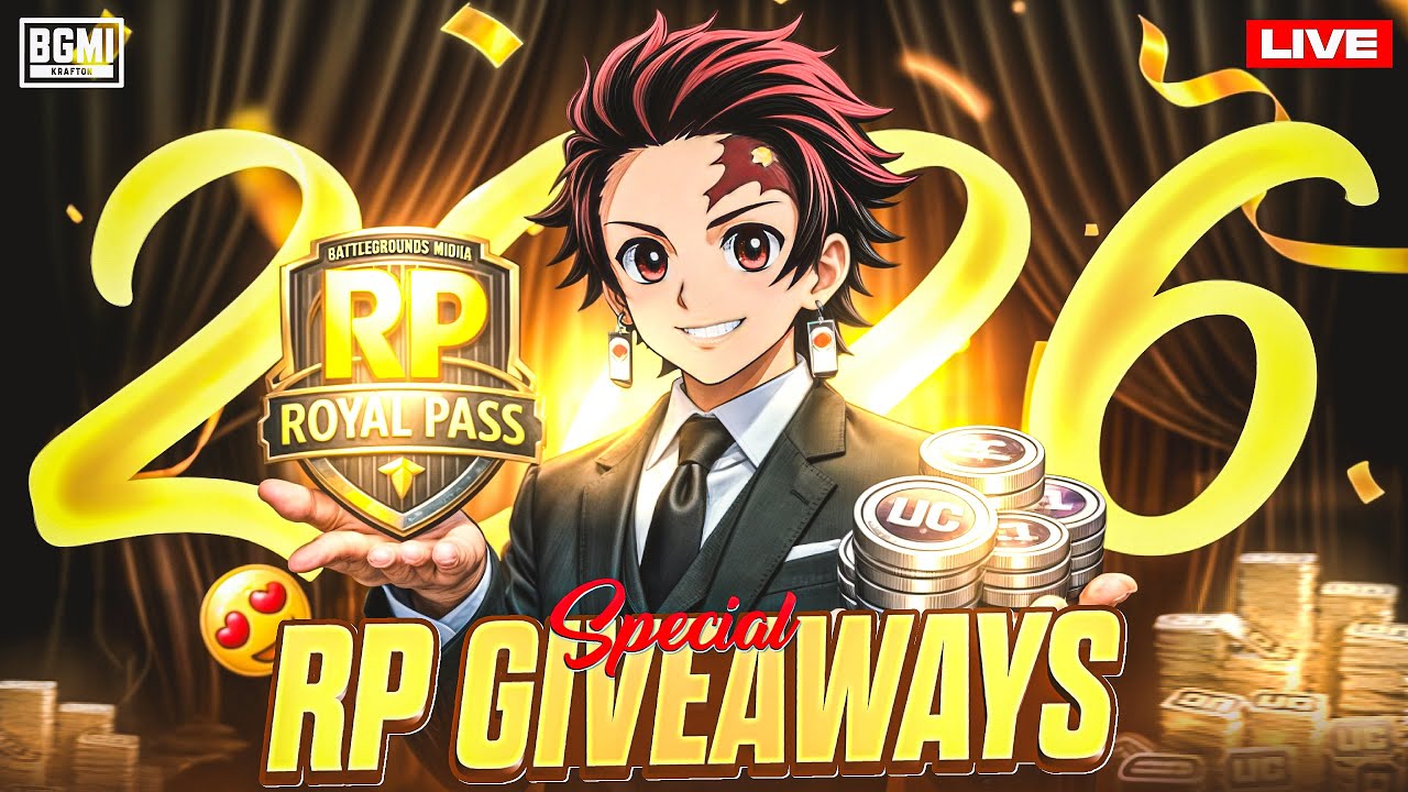 HAPPY NEW YEAR GUYS|| 2️⃣0️⃣2️⃣6️⃣ SPCL GIVEAWAY ROYALPASS🌈💥||