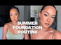 Sweatproof Summer Foundation Routine (Long Lasting + No Flashback) | Marie Jay