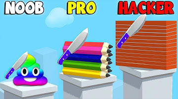 SLICE IT ALL! 🔪 NOOB vs PRO vs HACKER [Maximum Level]