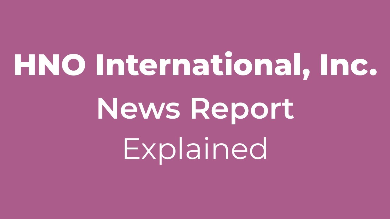 HNO International's Financial "Oops": A Corporate Decoder Deep Dive