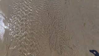 Moving sea water, sea water ripples and sparkling light reflections