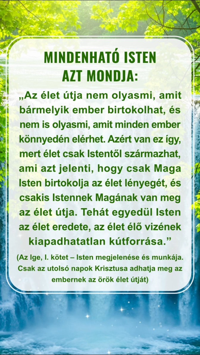 Szavak egyenesen Istentől