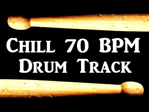 chill-groove---70-bpm-drum-track---rock-drum-beat-for-bass-guitar-backing-#388