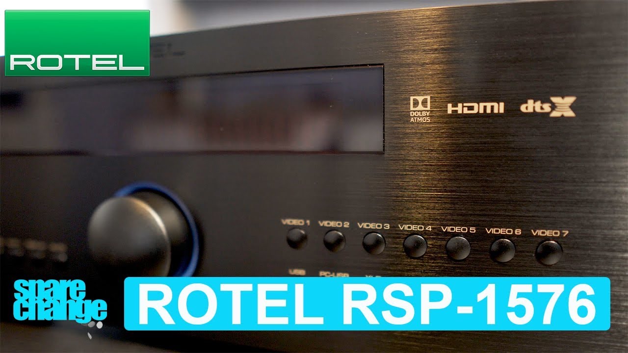 Home Theater Upgrade! ROTEL RSP-1576 Dolby Atmos DTS-X Processor ...