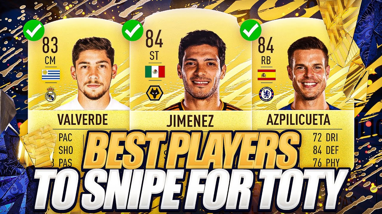 BEST PLAYERS TO SNIPE FOR TOTY! FIFA 21 ULTIMATE TEAM YouTube