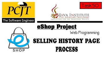 Web Project Task 50 | Java Institute | 1st Year | eShop @Java Institute for Advanced Technology
