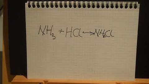 Diffusion of ammonia and hydrochloric acid to form ammonium chloride