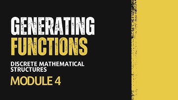 Generating Function: Definition and Examples | MAT203 | DMS MODULE 4 | KTU | Anna Thomas | SJCET