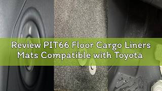 Review PIT66 Floor Cargo Liners Mats Compatible with Toyota Corolla/Matrix 2009-2013 / Pontiac Vibe